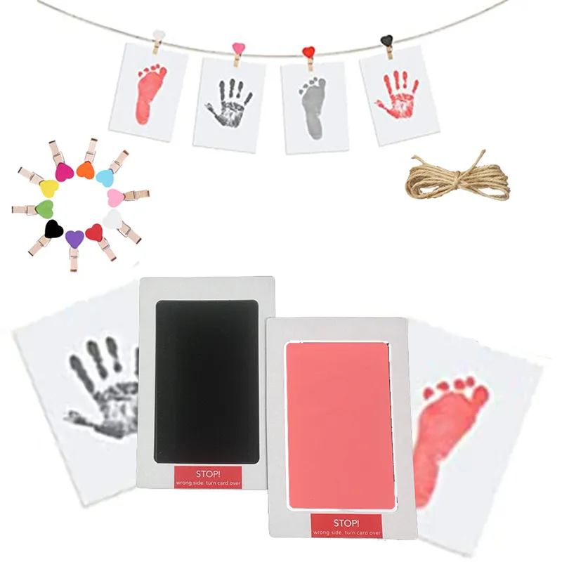 In Stock Newborn Baby Handprint Footprints Ink Crafts Safe Non Toxic DIY  Photo Frame Baby Accessories Infant Pet Dog Paw Souvenirs And Toy Gifts  From Sunshine_mall, $2.59